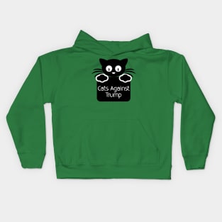 Protest Cat: Cats Against Trump Kids Hoodie